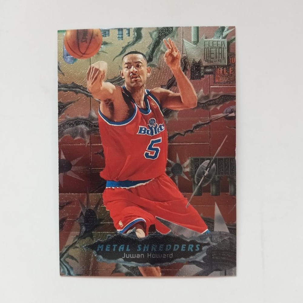 1996-97 Juwan Howard Fleer Metal #240 Metal Shredders Washington Bullets