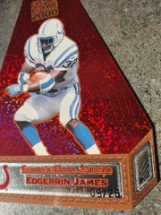 2000 Pacific Cramers Choice Red Jumbo Edgerrin James #5/25 RARE