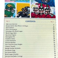 Lot of 5 World League Football Game Time Programs Magazines Premier Issues