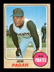 1968 Topps #482 Jose Pagan Pirates VG-EX *o5