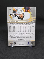 2025-26 Upper Deck Hockey Series 1 #132 Bryan Rust Silver Outburst Penguins