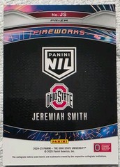 2025 Panini NIL Ohio State Jeremiah Smith Fireworks Green Prizm #JS