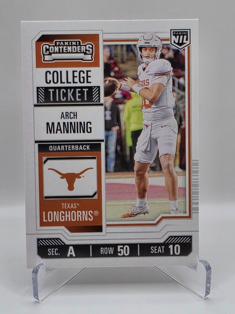 2025 Panini Nil University of Texas – College Contenders Arch Manning #1 (RC)
