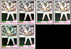 1982 Jeff Newman (6) Card Lot – DON’T MISS OUT – NEXT TIME IT’S GONE FOR GOOD!