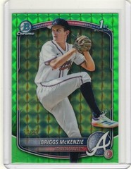 2025 Bowman Draft Chrome BDC-81 Briggs McKenzie Green Geometric Refractor /99