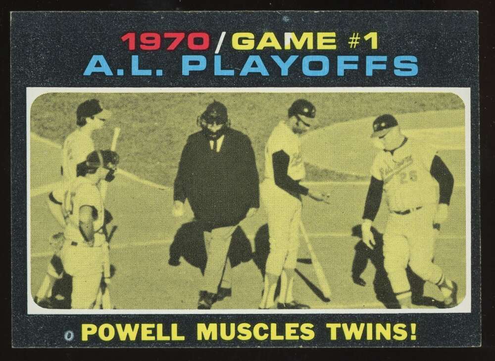 1971 Topps AL Playoffs Game 1 #195 Boog Powell Baltimore Orioles NM Near Mint