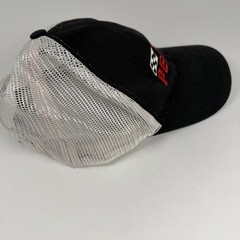 Team Penske Racing Hat Black White Mesh Hook & Loop Strap Cap NASCAR IndyCar