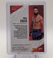 Paul Craig 2023 Panini Chronicles UFC Phoenix Red Prizm Auto SP #PX-PCG