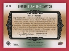 2013 Upper Deck Exquisite Collection Golf Fred Couples Auto Jumbo Swatch /50