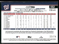 2025 Topps Series 2 – Jose Tena #552 Black /74