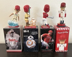 Los Angeles Anaheim Angels MIKE TROUT BOBBLEHEAD NUTCRACKER SGA Lot Of 4 NEW NIB