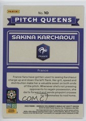 2023 Donruss FIFA Women&rsquo;s World Cup Red /299 Sakina Karchaoui #10 Rookie RC 18en
