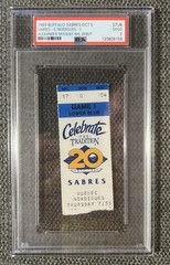HOF Alexander Mogilny NHL Debut & 1st Goal 10/5/1989 Ticket Stub, PSA 2