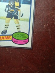 NHL, MARK JOHNSON, NORTH STARS C, 1980 USA OLYMPIC WINNER #69, O-PEE-CHEE RC