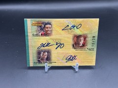 2007-08 Topps Trademark Moves Triple Ink Bosh Young Crittenton Auto Focus /39