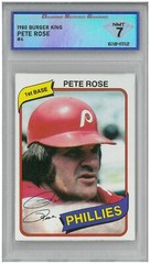 1980 Topps Burger King PETE ROSE #4 💎 DSG 7 NM