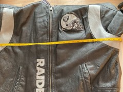 Oakland Los Angeles Raiders Leather Jacket NFL VTG G-III CARL BANKS Sz XXLT