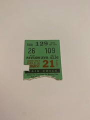 Hank Aaron 2 Home Runs HR #626 & 627 Atlanta Baves Ticket Stub 08/21/71 (C)