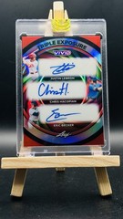 2026 Leaf Vivid Justin Lebron Chris Hacopian Eric Becker /9 Triple Exposure Auto