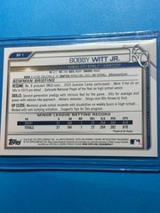 2020/21 Bowman, Draft Prospect Lot – Bobby Witt Jr BP-1 BD-152