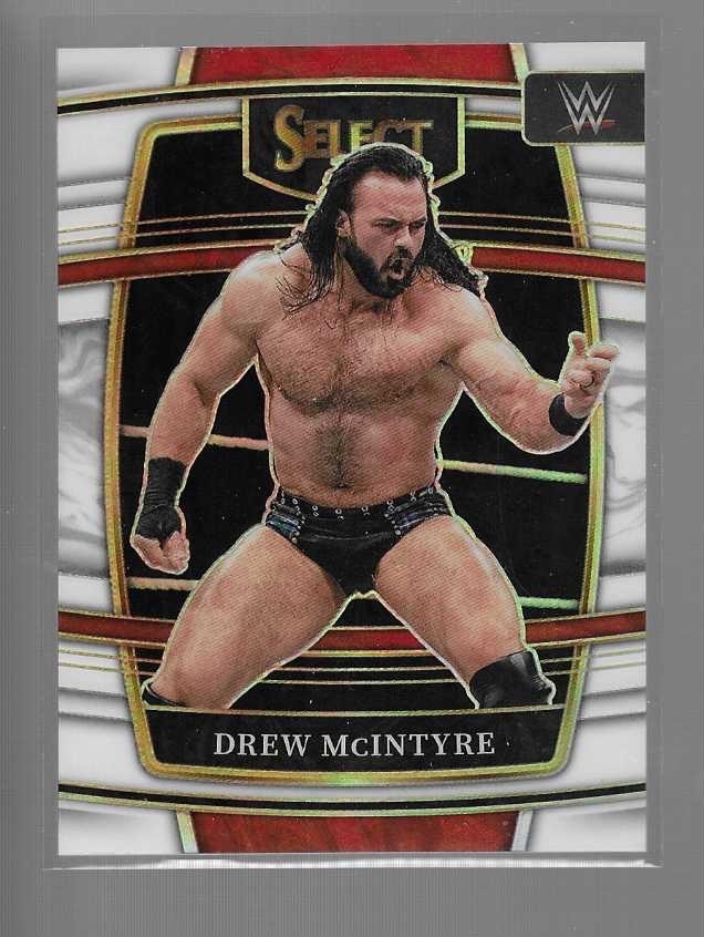 DREW MCINTYRE 2022 PANINI SELECT WWE WHITE PRIZMS CARD #37 /99