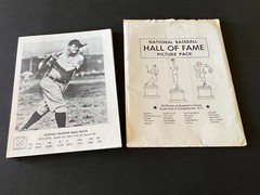 1973 HOF Picture Pack -20 w/ envelope-Babe Ruth, Satchel Paige,Jackie Robinson++
