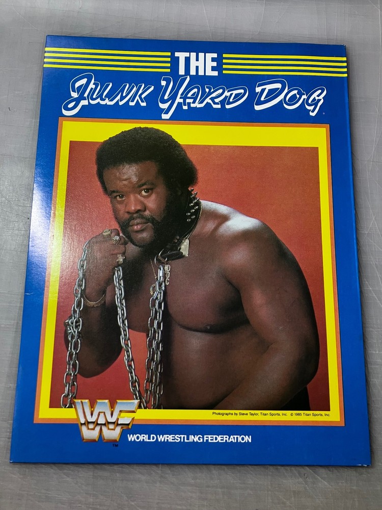 WWF The Junk Yard Dog Portfolio 1985 Wrestling Photograph Folder Collectible