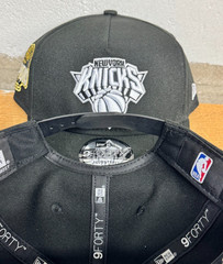 NY Knicks Championship A-Frame New Era Snapback Black Low Profile CHAMP PATCH