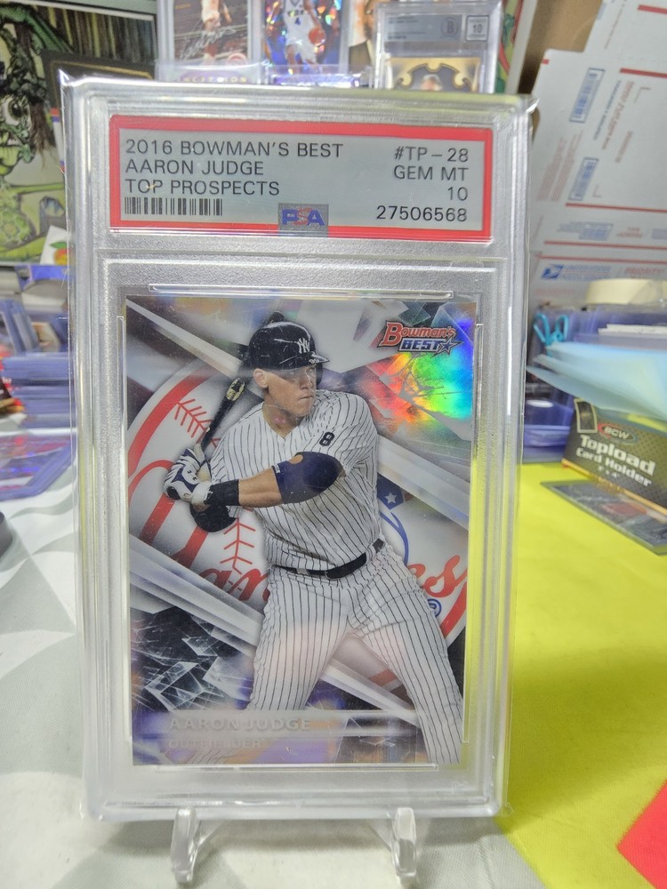 2016 Bowman&rsquo;s Best Aaron Judge Top Prospects Refractor #TP-28 PSA 10 WRONG LABEL