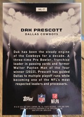 2025 Topps Chrome Black Dak Prescott Hit The Lights SSP 1:205 Hobby