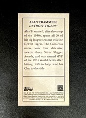 ALAN TRAMMELL – 2025 Topps T205 [Base] – #103 – DETROIT TIGERS