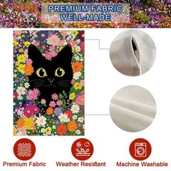 Baccessor Spring Summer Cat House Size(28 x 40 Inch), Funny Black