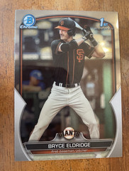Topps 2023 Bowman Draft Bryce Eldridge 1st Bowman Chrome #BDC-107 Giants