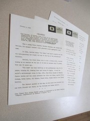 CBS TV show promo press kit 1954 bio papers (3) Kid GAVILAN boxing Cuban Pabst