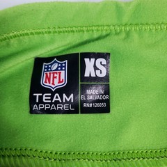 Seahawks Leggings Seattle Womens XS Green Blue Spellout NFL Football Sports
