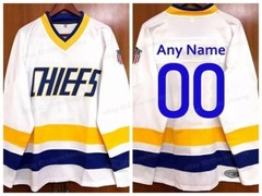 Youth/Men&rsquo;s Charlestown Chiefs Hockey Jersey Stitched Custom Any Name Any Number