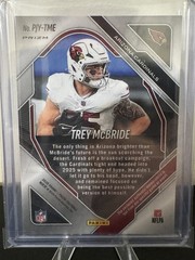 2025 Panini Prizm Premier Jerseys Trey McBride Neon Green Pulsar #2 PJY-TME