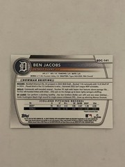 2025 Bowman Draft – Chrome Ben Jacobs #BDC-141 (RC)