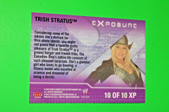 2002 Fleer WWE RAW vs SmackDown! eX-posure TRISH STRATUS #10XP INSERT CARD