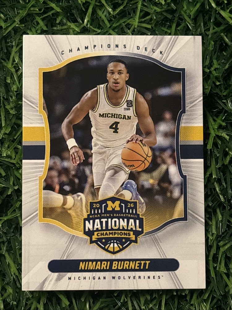 2026 Champions Deck Nimari Burnett Michigan Wolverines National Champs #4