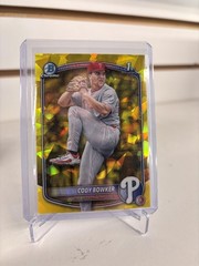 2025 Bowman Draft Sapphire Edition #BDC-140 Cody Bowker Yellow Sapphire #/75