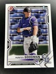 2021 Bowman Draft – Hunter Goodman 1st Bowman #BD-66 Colorado Rockies