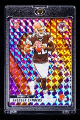 Shedeur Sanders RARE REFRACTOR PANDORA PRIZM INVESTMENT ROOKIE CARD Browns SSP