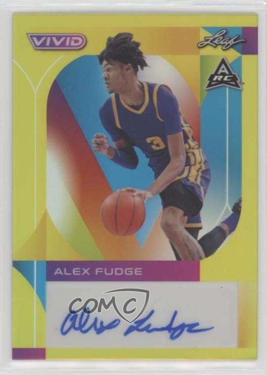 2022-23 Leaf Vivid 23/50 Alex Fudge #BA-AF1 Auto pe8