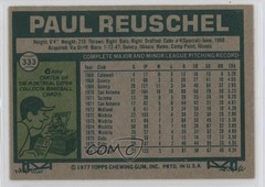1977 Topps Paul Reuschel #333 Rookie RC uk2