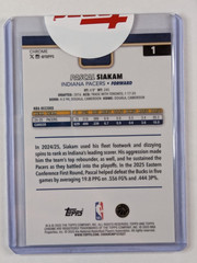 2025-26 Topps Chrome – Pascal Siakam BLUE X-Fractor #1 Topps Seal