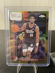 2025-26 Topps Chrome – Scoot Henderson #166 Gold Basketball /50