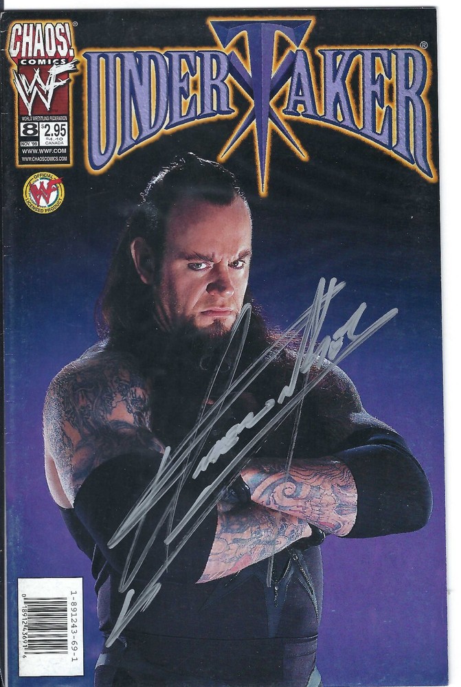 BD71 The Undertaker Signed Wrestling Comic Book w/COA * PLEASE READ *