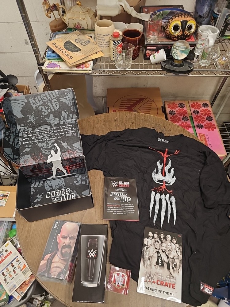 Wwe Slam Crate Loot Crate Complete Bundle 3XL Shirt