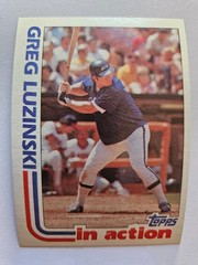 1982 TOPPS GREG LUZINSKI IN ACTION #721 NM